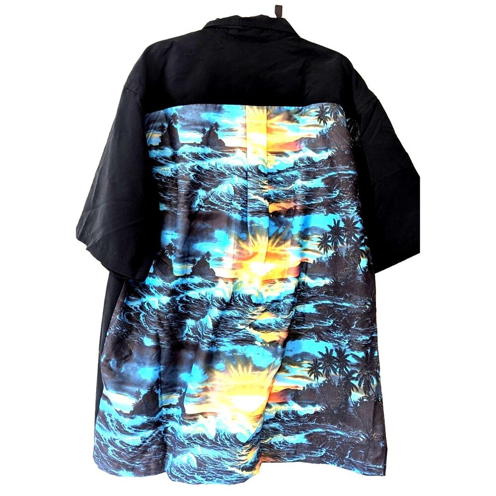 Vtg 90s Christian Riese Lassen Nylon Art Shirt Seaside Romance Men's XL NWT